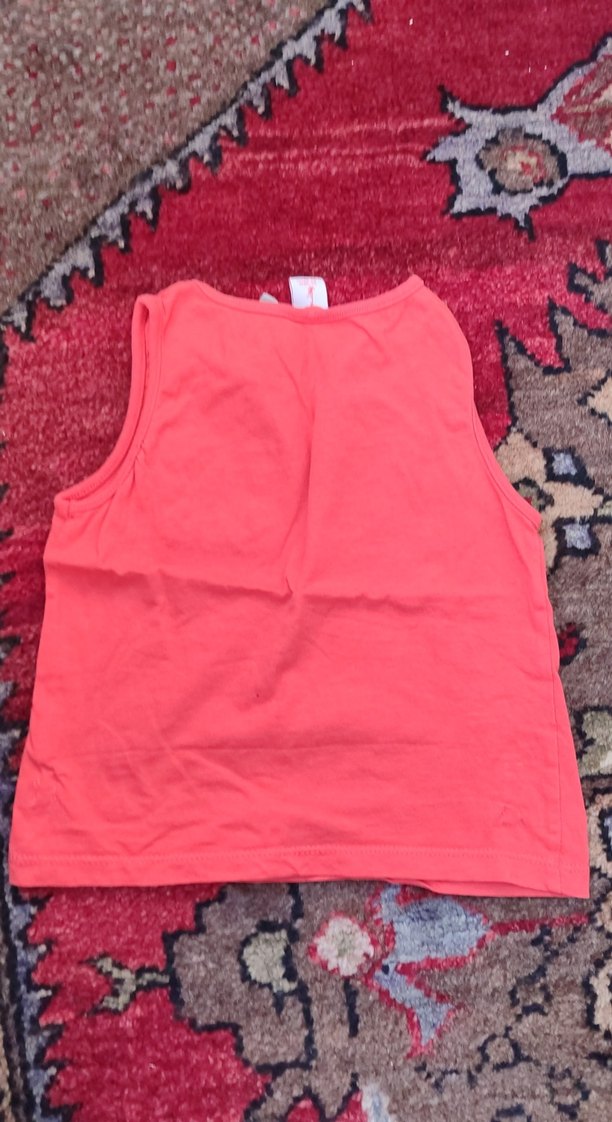 Kırmızı Baskılı Çocuk Atlet - Görsel 2