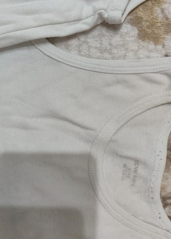 Gri Bohem Yaka Düğmeli Erkek Bebek Body - Görsel 2