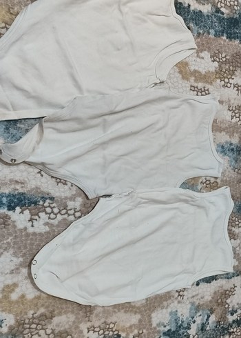 Gri Bohem Yaka Düğmeli Erkek Bebek Body - Görsel 3