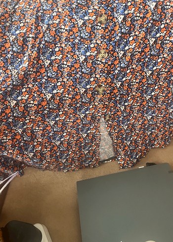 Bohem Çok Renkli Midi Etek - Görsel 3