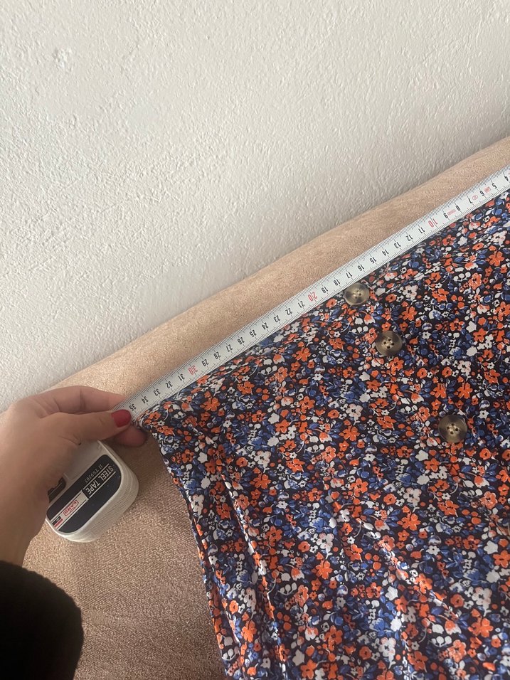 Bohem Çok Renkli Midi Etek - Görsel 5