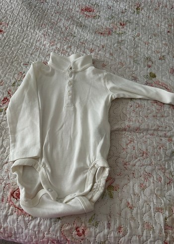 Hm BebekUzun Kollu Beyaz çıtçıtlı boşu