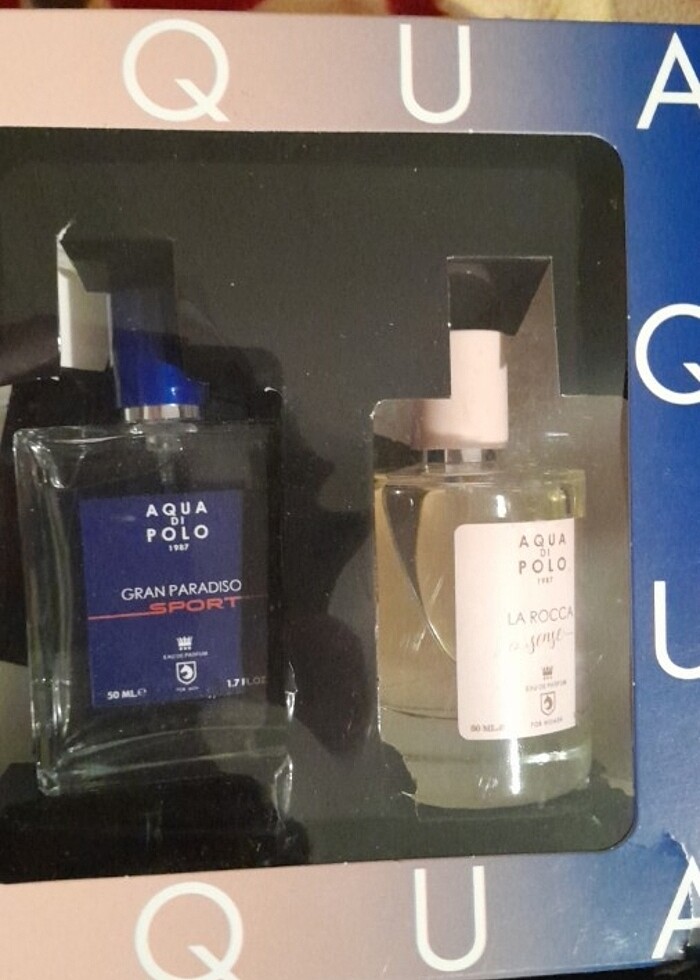 AQUA POLO ERKEK VE KADIN PARFUM SETI - Görsel 2