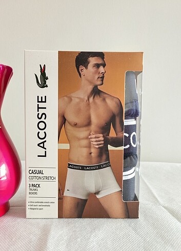 Lacoste Erkek Boxer 3 lü M 