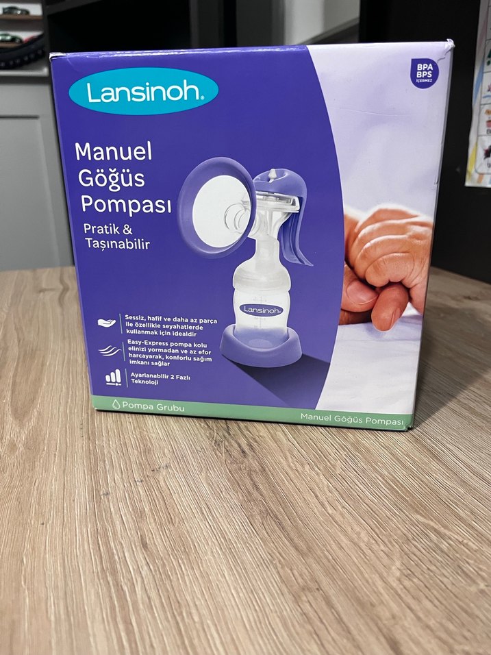 Lansinoh Manuel Göğüs Pompası Mor - Görsel 2