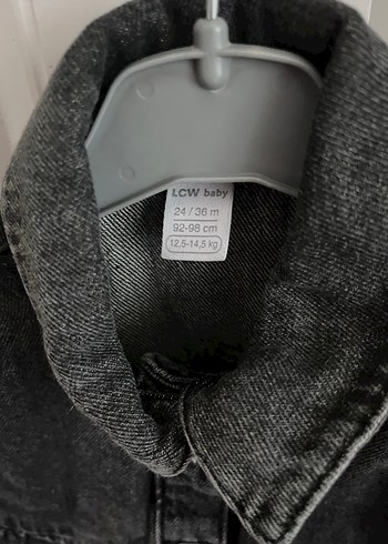 Kız Çocuk Gri Düğmeli Denim Elbise - Görsel 2