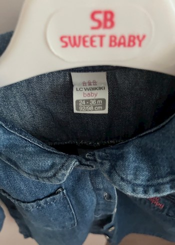 Kız Çocuk Lacivert Denim Gömlek - Görsel 2