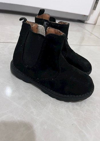 Kız Çocuk Siyah Süet Goth Botlar - Görsel 2