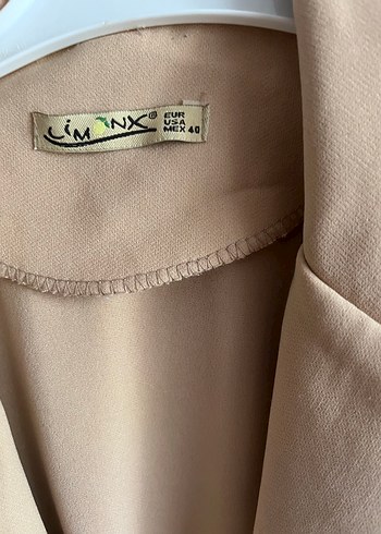 Bej Kadın Uzun Kollu Blazer Ceket - Görsel 2