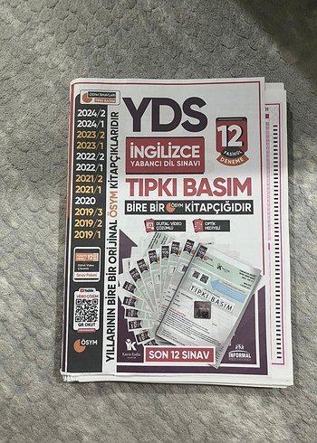 YDS İngilizce Son 12 Sınav Kitapçığı