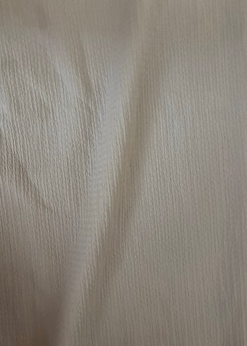 Kadın Beyaz Keten Pilili Rahat Pantolon - Görsel 3