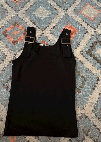 Tokalı Siyah Mini Straplez Kadın Atlet - Görsel 2