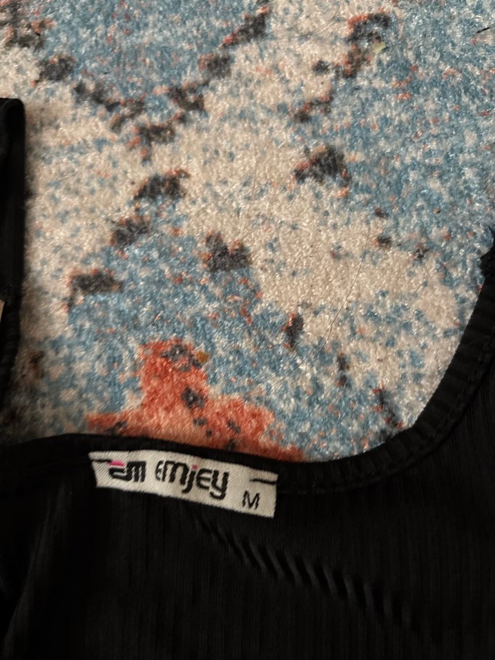 Tokalı Siyah Mini Straplez Kadın Atlet - Görsel 3