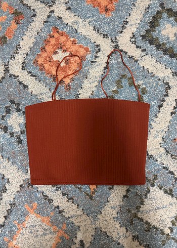 Kiremit rengi ve pembe İnce Askılı - Görsel 2