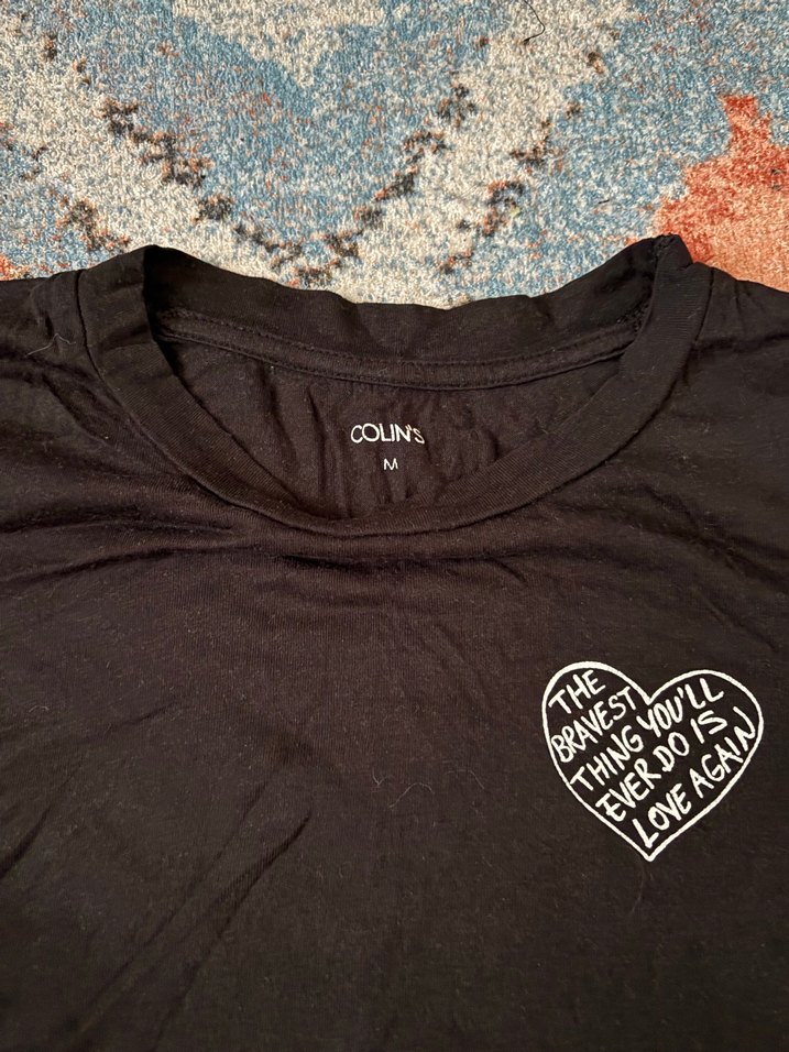 Kız çocuk Siyah Baskılı Kısa Kollu Tişört - Görsel 2