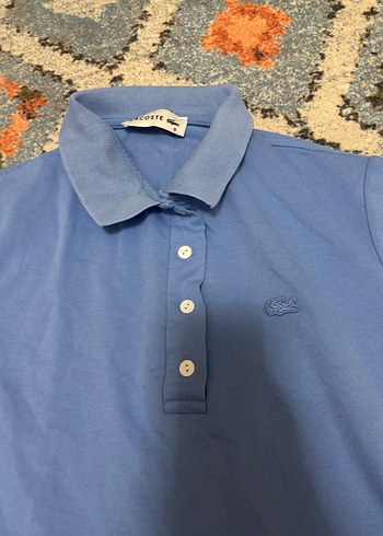 Mavi Pamuklu Düğmeli Erkek Polo Tişört - Görsel 2