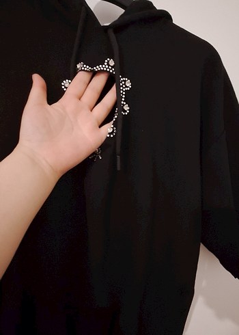 Onu açık kalp detayli Eşofman takim şık ve guzeldir kapşonlu - Görsel 3