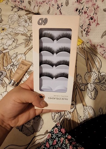 Bej Kutuda  Takma Kirpik Seti ve note fondoten - Görsel 5