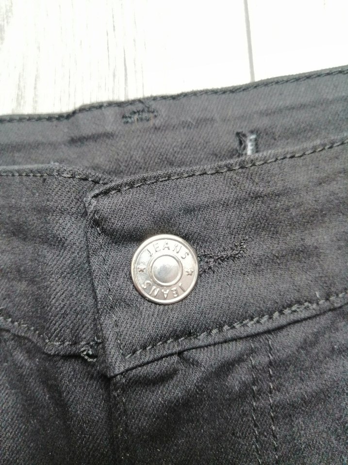 Siyah Normal Kesim Kadın Kot Pantolon - Görsel 4