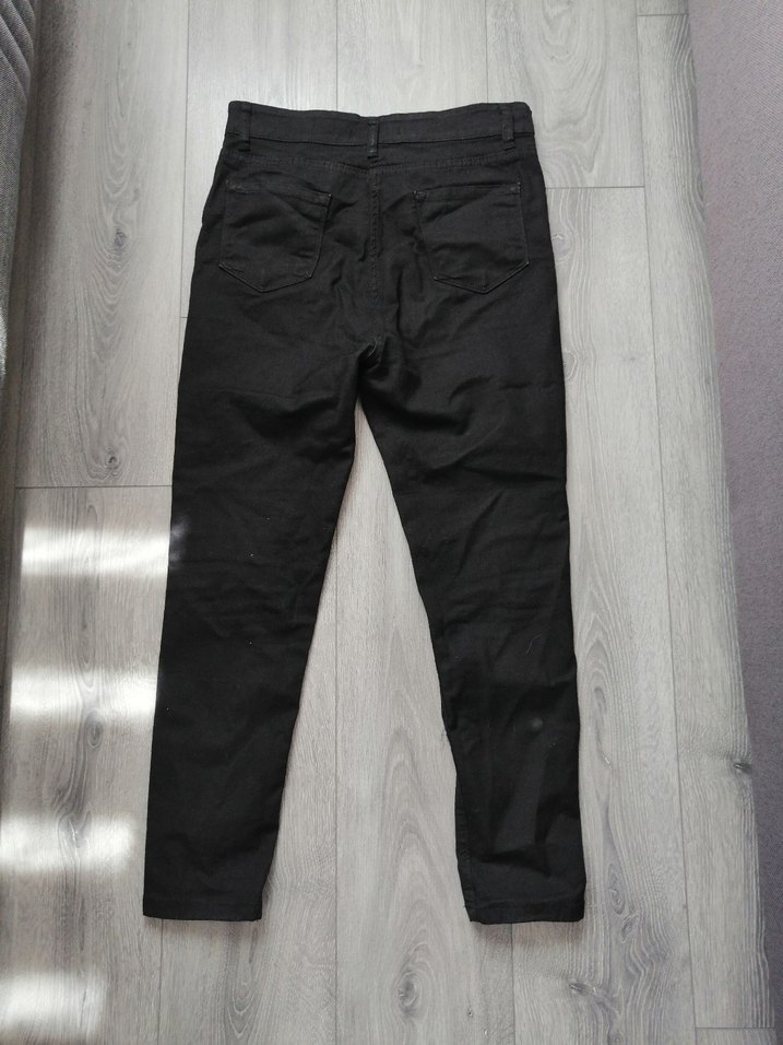 Siyah Normal Kesim Kadın Kot Pantolon - Görsel 2