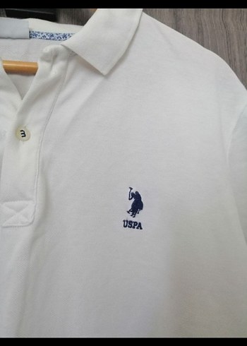 Erkek Beyaz Pamuklu Polo Tişört - Görsel 3