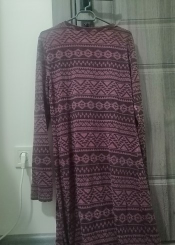 Bordo Uzun Bohem Salaş Hırka - Görsel 2