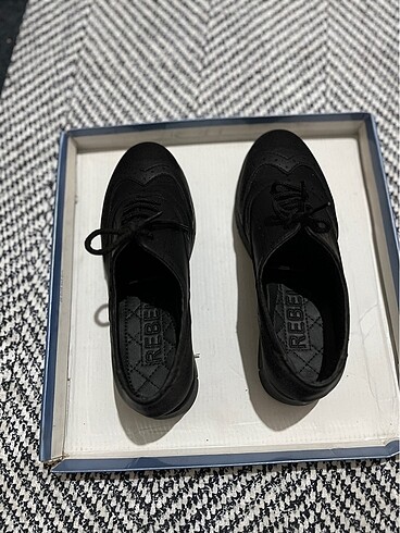 Rebel Oxford siyah nubuk ayakkabı