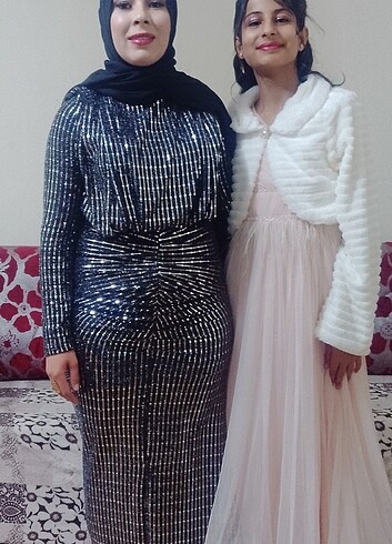 l Beden siyah Renk Abiye
