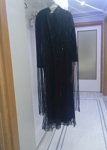 İşlemeli Siyah Boncuklu Gotik Kadın El Zinciri - Görsel 7