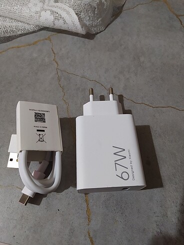 Xiaomi şarj aleti 67watt turbo