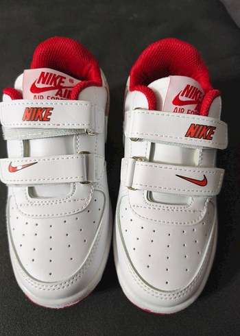 Erkek Çocuk Nike Air Force Beyaz Kırmızı Spor Ayakkabı ışıklı - Görsel 3