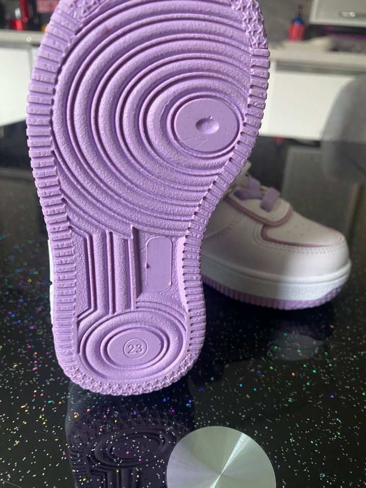 Mor Detaylı Kız Çocuk Nike Spor Ayakkabı - Görsel 2