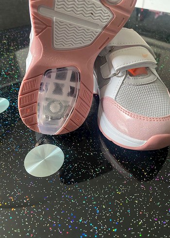 Kız Çocuk Pembe Cırt Cırtlı Spor Ayakkabı - Görsel 2