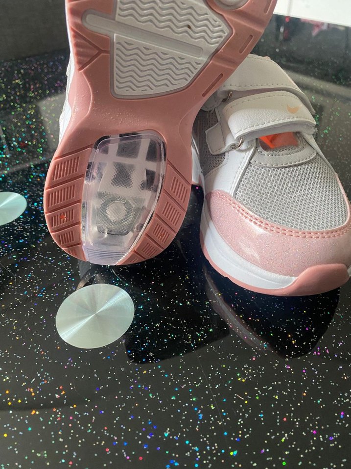 Kız Çocuk Pembe Cırt Cırtlı Spor Ayakkabı - Görsel 2