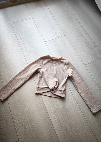 Kız Çocuk Bej Triko Kazak - Görsel 2