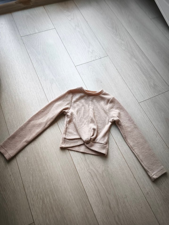 Kız Çocuk Bej Triko Kazak - Görsel 2