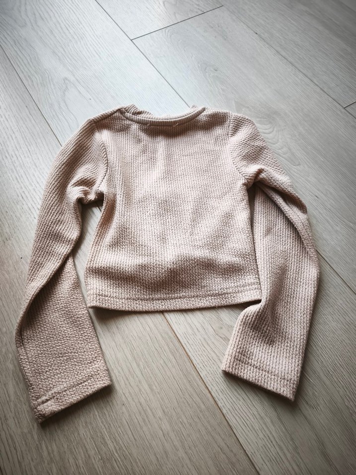 Kız Çocuk Bej Triko Kazak - Görsel 3