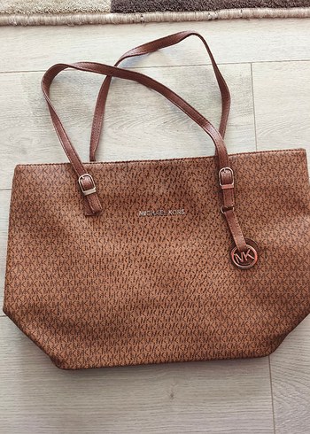  Beden kahverengi Renk Michael Kors Kahverengi Deri Kadın Çanta