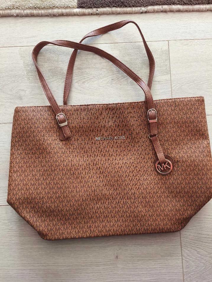 Michael Kors Kahverengi Deri Kadın Çanta - Görsel 4