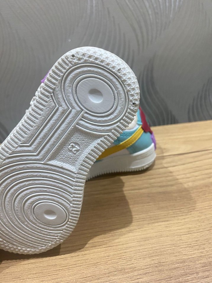 Çok Renkli Kız Çocuk Spor Ayakkabı Velcro - Görsel 3