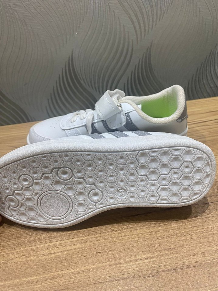 Adidas Erkek Çocuk Beyaz Cırt Cırtlı Spor Ayakkabı - Görsel 3