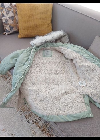 Kız Çocuk  Kapüşonlu Kaban - Görsel 4