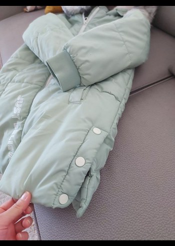 Kız Çocuk  Kapüşonlu Kaban - Görsel 6