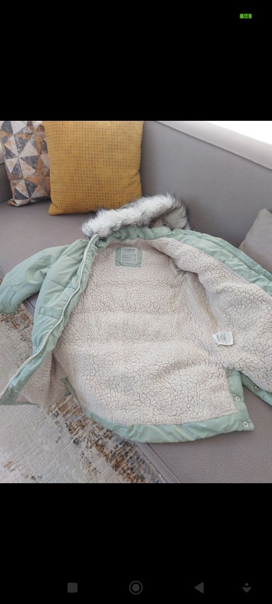 Kız Çocuk  Kapüşonlu Kaban - Görsel 4