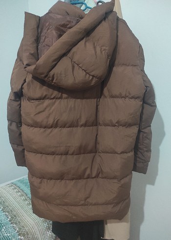 Kahverengi Fermuarlı Kadın Kışlık Mont - Görsel 3