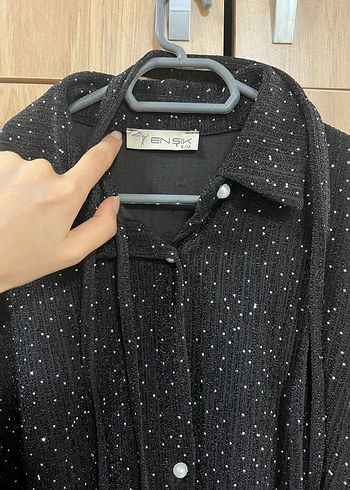 Siyah Puantiyeli Kadın Takım Elbise - Görsel 4