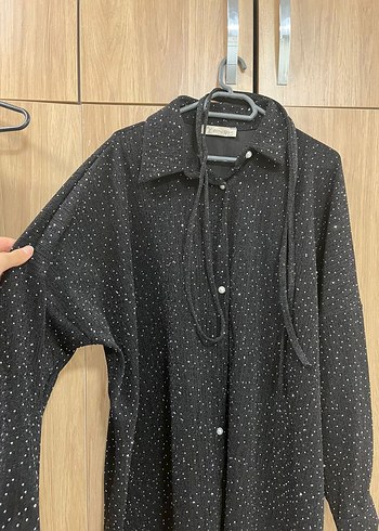 Siyah Puantiyeli Kadın Takım Elbise - Görsel 3