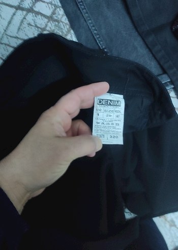 Gri Düğmeli Kadın Midi Kot Pantolon - Görsel 9