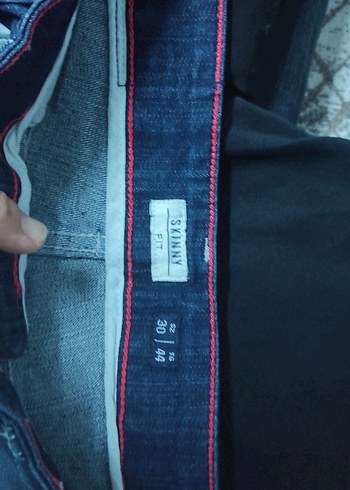 Gri Düğmeli Kadın Midi Kot Pantolon - Görsel 5