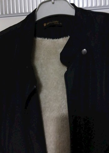 Uzun Siyah Düğmeli Kadın Palto - Görsel 3